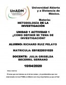 Metodos de investigacion. VENTAS