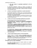 APRENDIZAJE SIGNIFITCATIVO