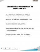 RESUMEN DIFERENCIA ENTRE BIG DATA Y CIENCIA DE DATOS