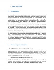 Diseño del producto. Oferta de proyecto. Página 1