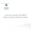 Las fallas del entorno para inclusión en Chilé