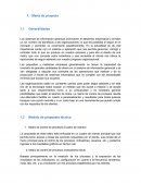 Diseño del producto. Oferta de proyecto