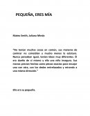 Cuento PEQUEÑA, ERES MÍA