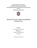 MATRIZ FODA DEL COMITÉ ECONOMICO PRODUCTIVO