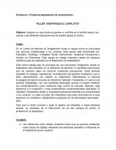 TALLER “IDENTIFIQUE EL CONFLICTO”