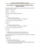 GUÍA 1 EJERCICIOS – EQUILIBRIO DE MERCADO, FIJACIÓN DE PRECIO, SUBSIDIO E IMPUESTO