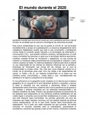 El mundo durante el 2020