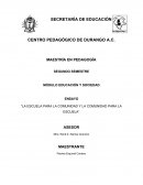 La escuela para la comunidad y la comunidad para la escuela