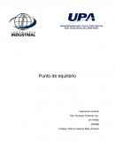 Punto de equilibrio Ingeniería industrial