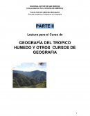 GEOGRAFÍA DEL TROPICO HUMEDO Y OTROS CURSOS DE GEOGRAFIA