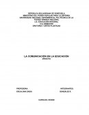 La comunicación en la educación