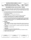Procedimientos para Uso de Alcohol y Drogas