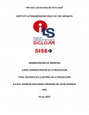 Resumen de la historia de la administración