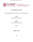 LA GLOBALIZACIÓN EN EL PERÚ