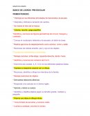 BANCO DE LOGROS PRE-ESCOLAR