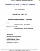 HIDRAULICA DE CANALES Y TUBERIAS