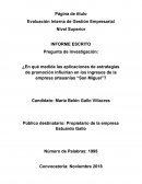 Evaluación Interna de Gestión Empresarial