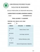 EXPERIMENTO # 03 TEMA: ALCANOS Y ALQUENOS