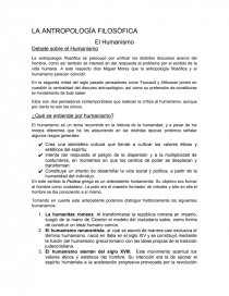 LA ANTROPOLOGÍA FILOSÓFICA. Página 1