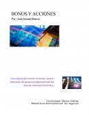 Escrito bonos y acciones