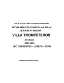 PROGRAMACIÓN CURRICULAR ANUAL