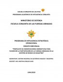 Propuesta de modificaciones normativas para favorecer la participación de la Fuerzas Armadas en la gestión de riesgo de desastres