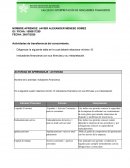 Actividades de transferencia del conocimiento. Indicadores financieros