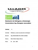 Métodos y costos de producción de hidrógeno