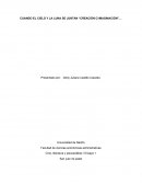 Ensayo cuando el cielo y la luna se juntan "creacion o imaginacion"