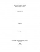 Administracion Publica. Fase 4: Estudio de caso