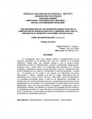ESTANDARIZACIÓN DE LOS PROCESOS PRODUCTIVOS EN LA FABRICACIÓN DE QUESO BLANCO EN LA EMPRESA DON LUIS C.A, UBICADO EN EL MUNICIPIO CATATUMBO, ESTADO ZULIA