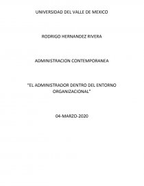 Administración: Clave para la eficiencia y el éxito empresarial en la era contemporánea. Página 1