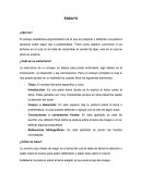 Que es un ensayo. El nombre del tema específico y cloro
