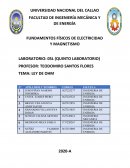 Laboratorio de Física 5 LEY DE OHM