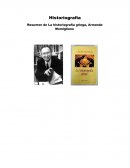 Historiografía Resumen de La historiografía griega, Armando Momigliano