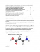 ¿Cuál es la configuración del átomo de carbono asimétrico de los aminoácidos naturales?