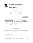 Determinacion de la constante de producto de solbilidad (kps) del Pb I2: Experimento