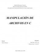 MANIPULACIÓN DE ARCHIVOS EN C