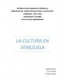 La cultura en Venezuela