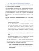 POLITICAS DE ESTABILIZACION FISCAL Y MONETARIA