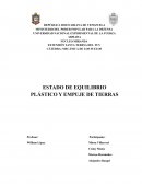 MECÁNICA DE LOS SUELOS. ESTADO DE EQUILIBRIO PLÁSTICO EN LOS SUELOS