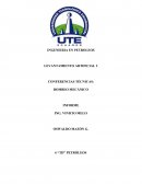 TD Petróleos Informe de conferencias técnicas sobre bombeo mecánico