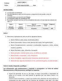 E V A L U A C I O N 1 MICRO Y MACRO ECONOMIA. Página 1
