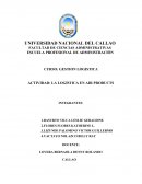 LA LOGÍSTICA EN AIR PRODUCTS