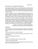 PRODUCCION Y CONSUMO RESPONSABLE
