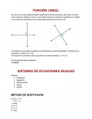 MATEMATICA. FUNCION LINEAL