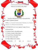 Los Artículos Constitucionales Referidos A La Función Policial Y A La Policía Nacional Del Perú