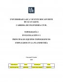 Principales equipos topográficos empleados en Planimetría