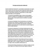 Principios del Derecho Ambiental