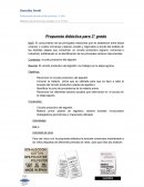 Propuesta didáctica para 3° grado